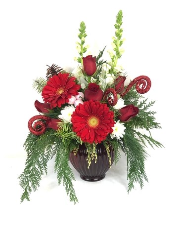 Regal Christmas Flower Arrangement