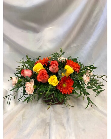 Orange Sherbet Flower Arrangement