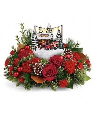 Thomas Kinkade's Festive Moments Bouquet Flower Arrangement