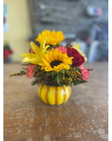 Tiny Harvest Flower Arrangement