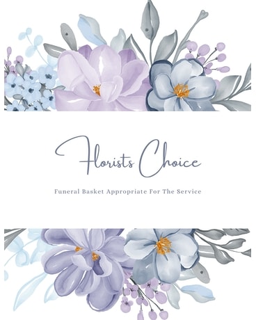 Designers Choice Funeral Basket Funeral Arrangement