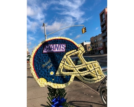Giants Helmet Flower Arrangement