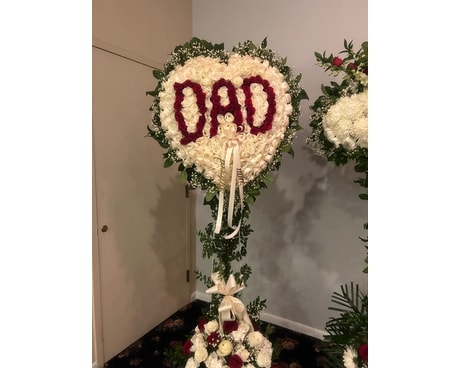 Dad heart Flower Arrangement