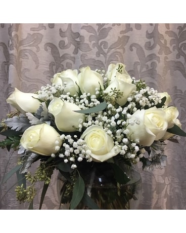 Frosty Snowflakes Flower Arrangement