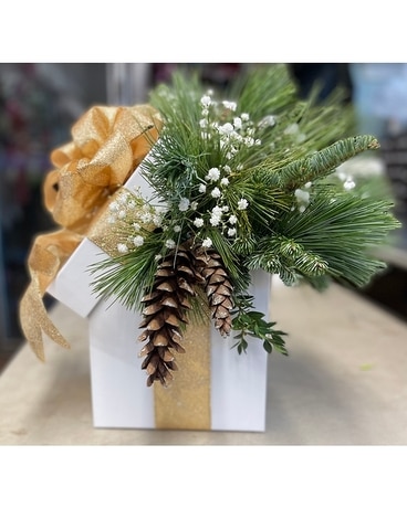 Christmas all wrapped up Flower Arrangement
