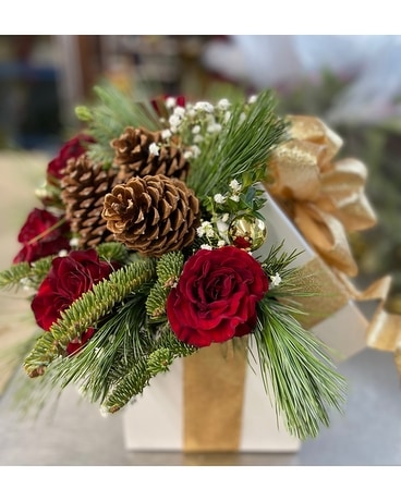 Christmas Gift Flower Arrangement