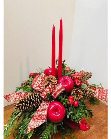 Holiday Glow Flower Arrangement