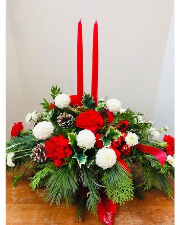 Season's Greeter Flower Arrangement