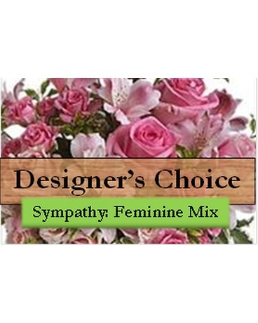 Sympathy Arrangement-Feminine Mix ($50-$150) Flower Arrangement