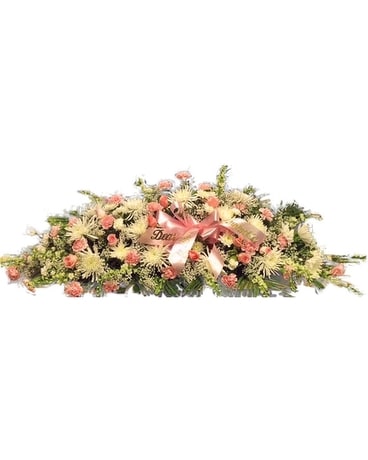 Memory Eternal Spray- Color Mix: B Funeral Casket Spray Flowers
