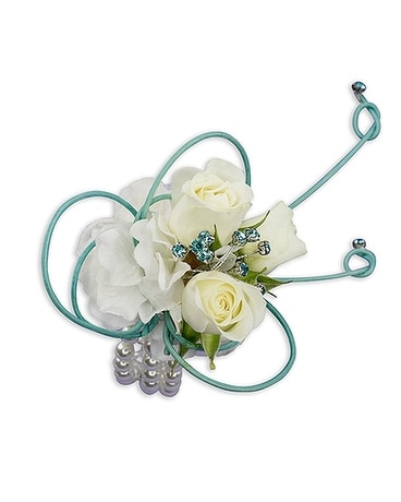 French Quarter Wrist Corsage - by TeamFloral Flower Arrangement
