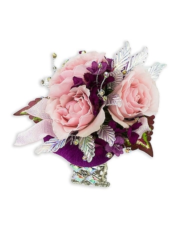 Shimmer Wrist Corsage Flower Arrangement