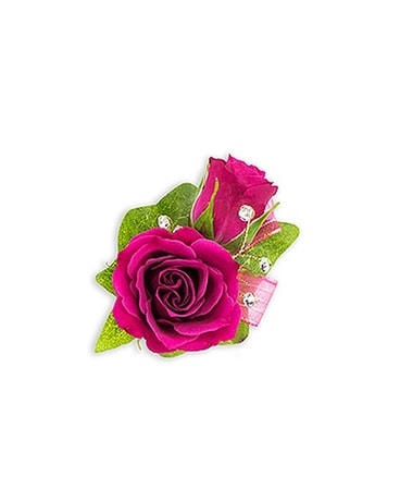 Fuchsia Boutonniere - by TeamFloral Flower Arrangement