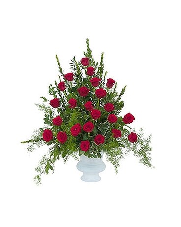 Royal Rose Urn Flower Arrangement