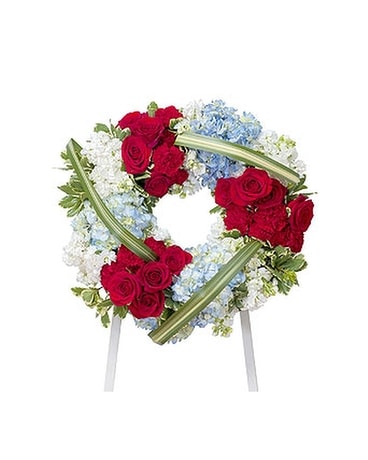 Honor Wreath - by TeamFloral Flower Arrangement