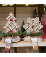 Snowflake size,  inches height and  inches wide.