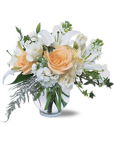 White Roses & Lilies in Pittsburgh PA - Squirrel Hill Flower Shop