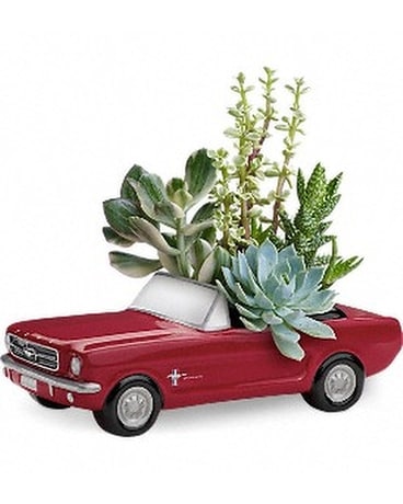 Dream Wheels '65 Ford Mustang by Teleflora Flower Arrangement