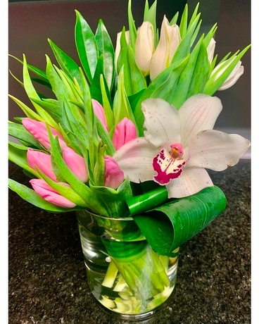 Tulip Joy Flower Arrangement