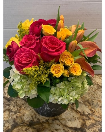 Citrus Charm Flower Arrangement