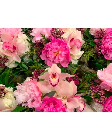 Custom Designed Arrangement-Shades of Pink Flower Arrangement