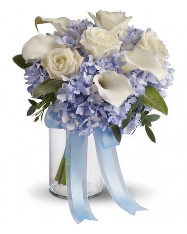 Love in Blue Bouquet Flower Arrangement