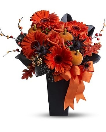 Jack-O'-Lantern Blooms Flower Arrangement