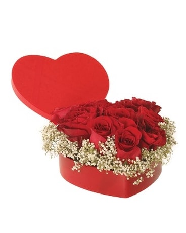 Treasured Heart Flower Arrangement