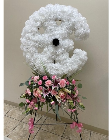 Broken Wheel Flower Arrangement