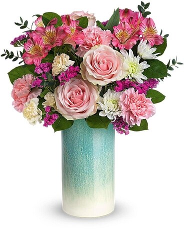 Teleflora's Sweet Aqua Bouquet Flower Arrangement