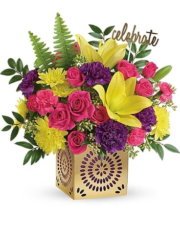 Teleflora's Colorful Celebration Bouquet - Grad Flower Arrangement