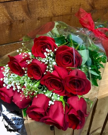 Dozen Rose Presentation Bouquet Flower Arrangement