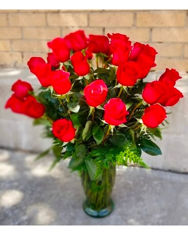 24 Long Stemmed Roses Flower Arrangement