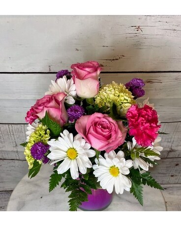 Pop of Pink Flower Arrangement