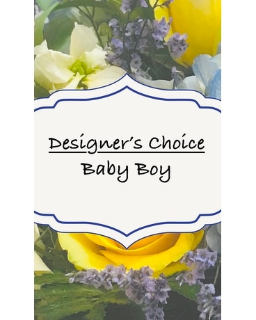 Baby Boy Designer's Choice Flower Arrangement