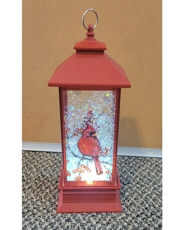 Red lantern with red cardinal Gifts
