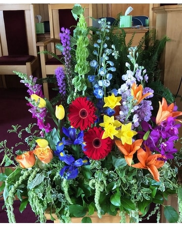 Rainbow Garden Flower Arrangement