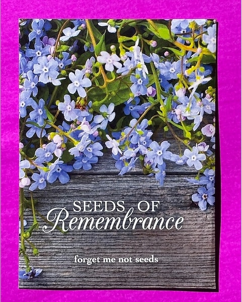 Seeds of Remembrance: forget me not seeds in Columbia TN - Doris' Flowers &  Gifts