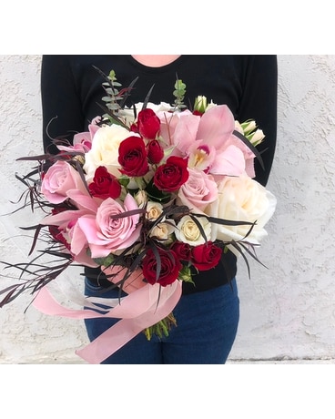 Pink & Burgundy bouquet Custom product