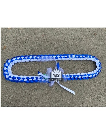 White & Blue Forever Lei Custom product