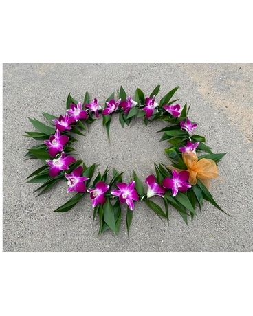 Bombay Lei with Ti leaf Custom product