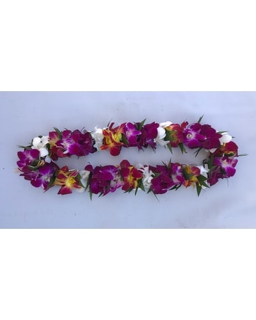 Double Mixed orchids & Ti leaves Custom product