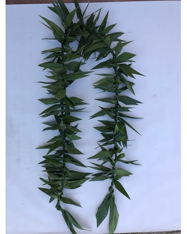 Maile style Ti Leaves Lei Custom product