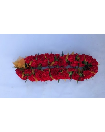 Jumbo Red Carnations with Gold Ribbon Custom product