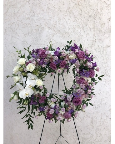 Lavender & white Open Heart Custom product