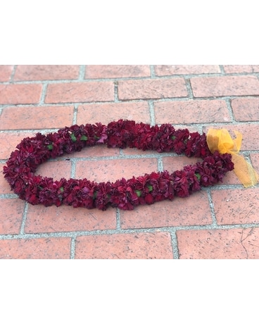 Burgundy Carnations Lei Custom product