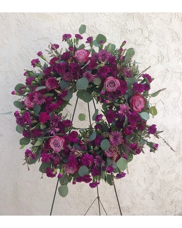 Purple wreath Custom product