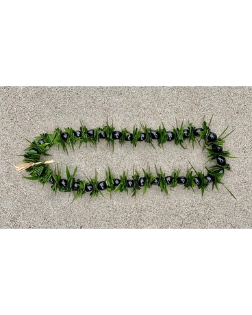 Black Kukui with Ti leaf Custom product