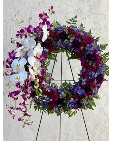 Purple & Magenta wreath Custom product