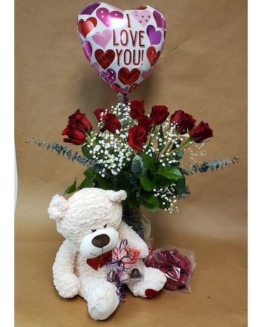 Valentine VIP Package Flower Arrangement